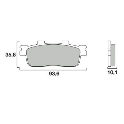 Jeu de plaquettes de frein BREMBO 07040BRE