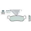 Jeu de plaquettes de frein BREMBO 07043BRE