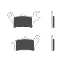 Jeu de plaquettes de frein BREMBO 07102BRE