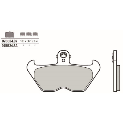 Jeu de plaquettes de frein BREMBO 07BB2407BRE