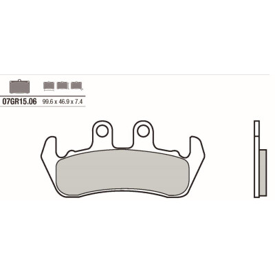 Jeu de plaquettes de frein BREMBO 07GR1506BRE