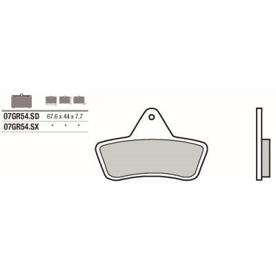 Jeu de plaquettes de frein Brembo