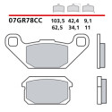 Jeu de plaquettes de frein Brembo