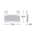 Jeu de plaquettes de frein BREMBO 07GR90LABRE