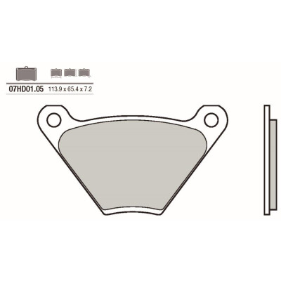 Jeu de plaquettes de frein BREMBO 07HD0105BRE