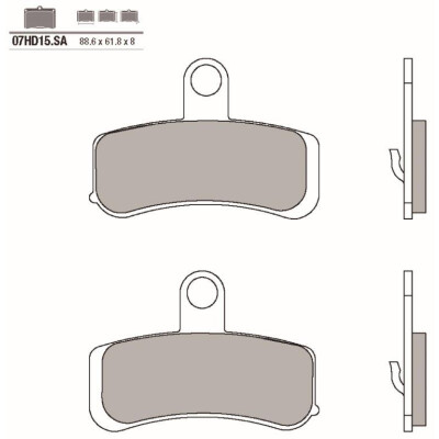 Jeu de plaquettes de frein BREMBO 07HD15SABRE