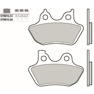 Jeu de plaquettes de frein BREMBO 07HD16SABRE