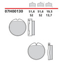 Jeu de plaquettes de frein Brembo