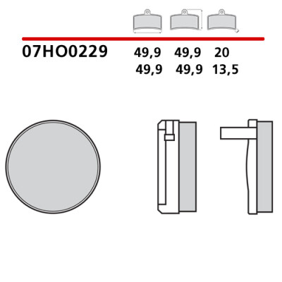 Jeu de plaquettes de frein Brembo