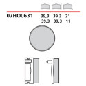 Jeu de plaquettes de frein Brembo