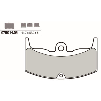 Jeu de plaquettes de frein BREMBO 07HO1406BRE