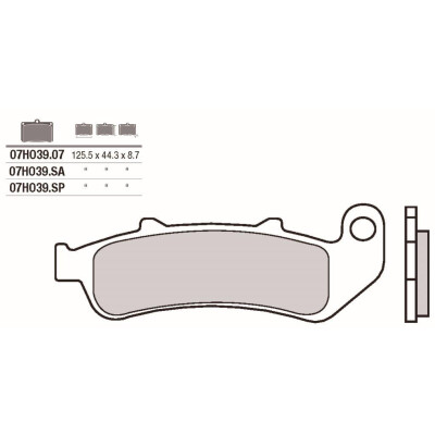 Jeu de plaquettes de frein BREMBO 07HO39SABRE