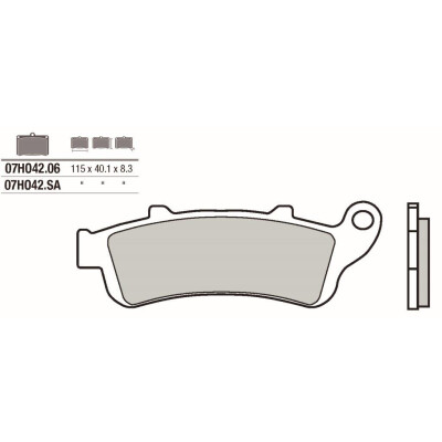 Jeu de plaquettes de frein BREMBO 07HO42SABRE