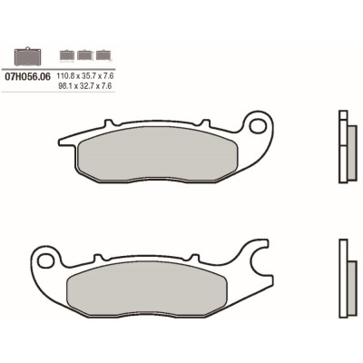 Jeu de plaquettes de frein BREMBO 07HO5606BRE