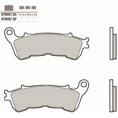 Jeu de plaquettes de frein BREMBO 07HO57SABRE
