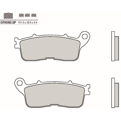 Jeu de plaquettes de frein BREMBO 07HO60SPBRE