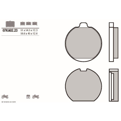Jeu de plaquettes de frein Brembo