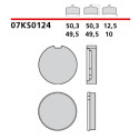 Jeu de plaquettes de frein Brembo