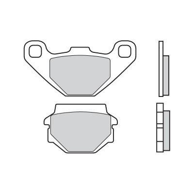 Jeu de plaquettes de frein Brembo