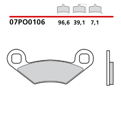 Jeu de plaquettes de frein Brembo
