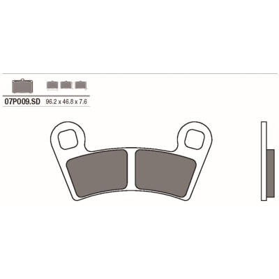 Jeu de plaquettes de frein BREMBO 07PO09SDBRE