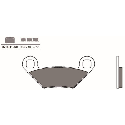 Jeu de plaquettes de frein BREMBO 07PO11SDBRE