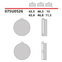 Jeu de plaquettes de frein Brembo