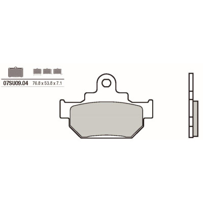 Jeu de plaquettes de frein BREMBO 07SU0904BRE