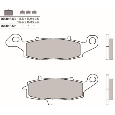 Jeu de plaquettes de frein BREMBO 07SU16CCBRE