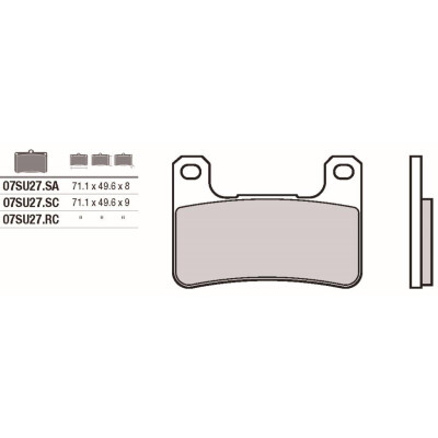 Jeu de plaquettes de frein Brembo