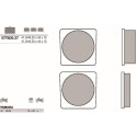 Jeu de plaquettes de frein BREMBO 07YA0527BRE