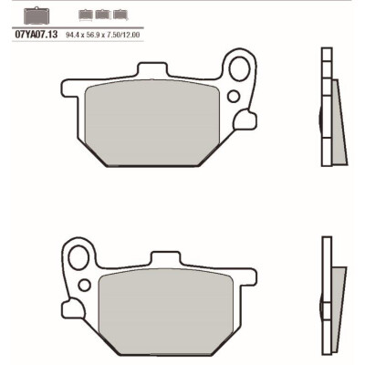 Jeu de plaquettes de frein BREMBO 07YA0713BRE