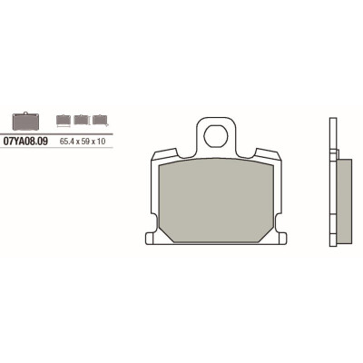 Jeu de plaquettes de frein BREMBO 07YA0809BRE
