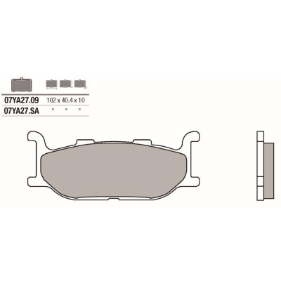 Jeu de plaquettes de frein BREMBO 07YA27SABRE