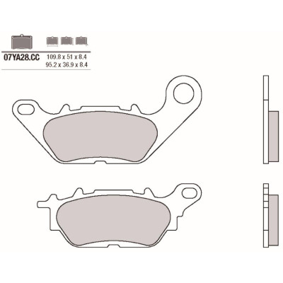 Jeu de plaquettes de frein BREMBO 07YA28CCBRE