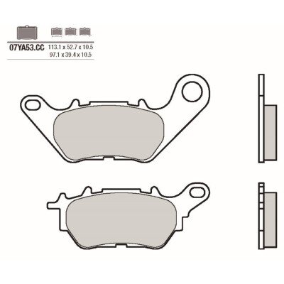 Jeu de plaquettes de frein BREMBO 07YA53CCBRE
