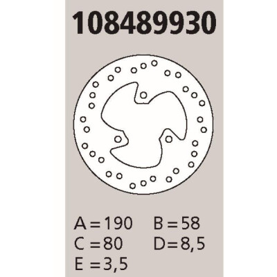 Disque de frein Brembo d'origine APRILIA/PIAGGIO 50