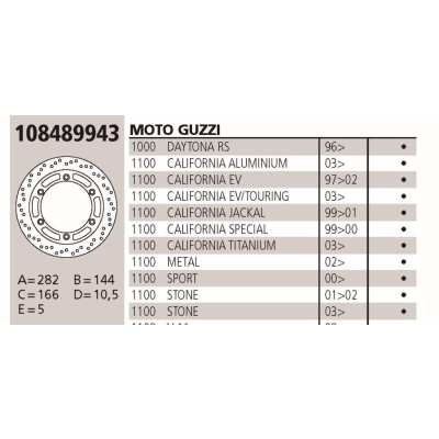 Disque de frein Brembo d'origine GUZZI 800 DAYTONA