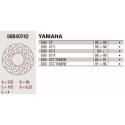 Disque de frein Brembo DP 220X4 68B40742BRE