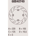 Disque de frein Brembo DP 220X5