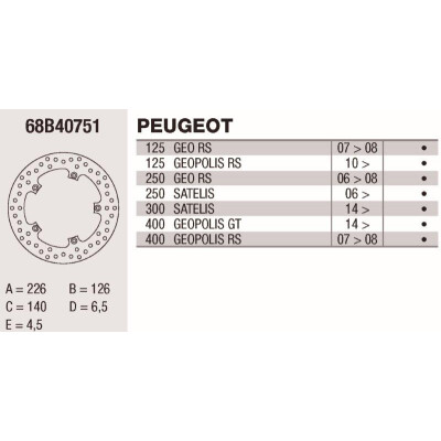 Disque de frein Brembo DP 226X4.5