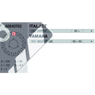 Disque de frein Brembo DP 230X5