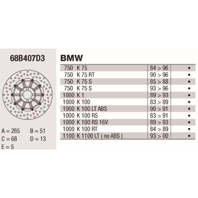 Disque de frein Brembo DP 285X5