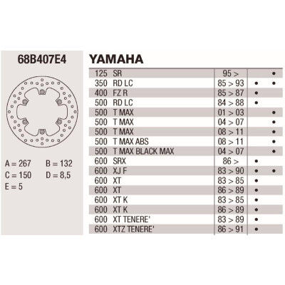 Disque de frein Brembo DP 267X5 68B407E4BRE