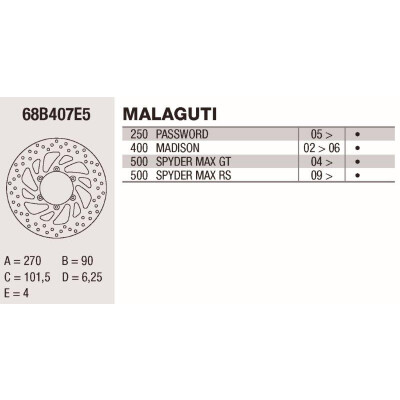 Disque de frein Brembo DP 270X4