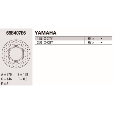 Disque de frein Brembo DP 270X5
