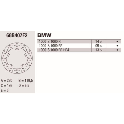 Disque de frein Brembo DP 220X5