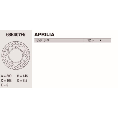 Disque de frein Brembo 300X5 68B407F5BRE
