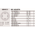 Disque de frein Brembo DP 210X5 68B407J1BRE