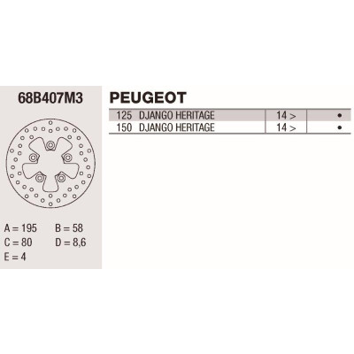 Disque de frein Brembo DP 195X4